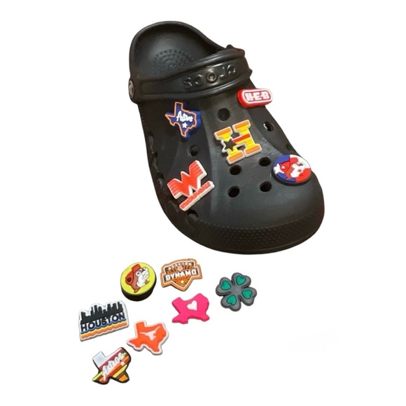 Texas Shoe Charms 12 CROC Style Jibbitz Charms Astros HEB Whataburger Buccees - Picture 3 of 4